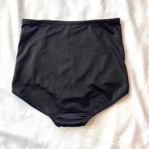 Bali Tummy Solutions Jacquard Shaping Brief SINGLE PAIR Women's XL Black NWT - Picture 4 of 4